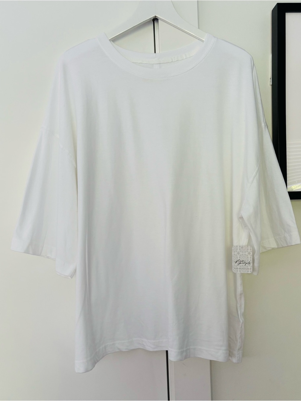 NWT We The Free oversized white tshirt size large